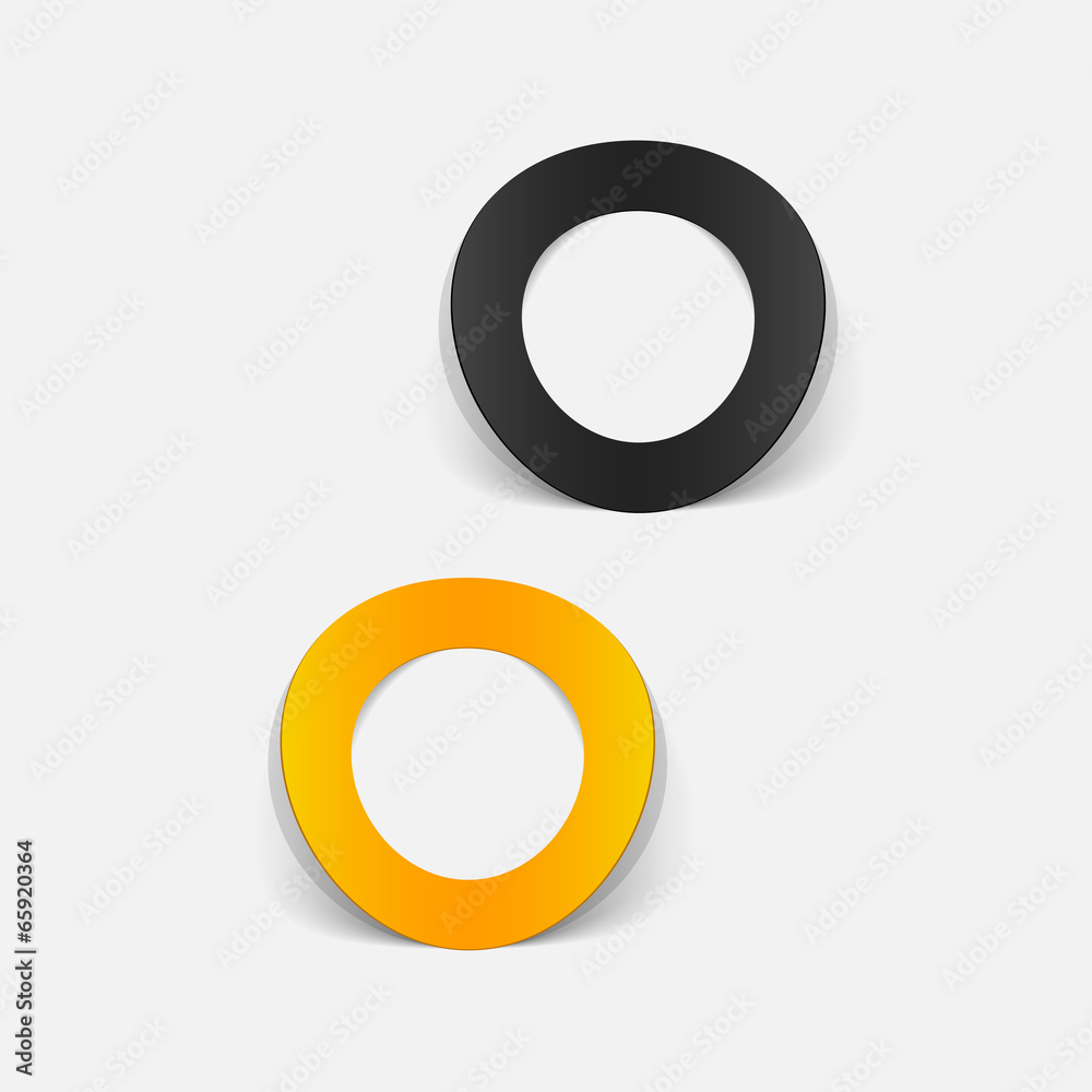 realistic design element: circle, ring realistic design element: circle, ring