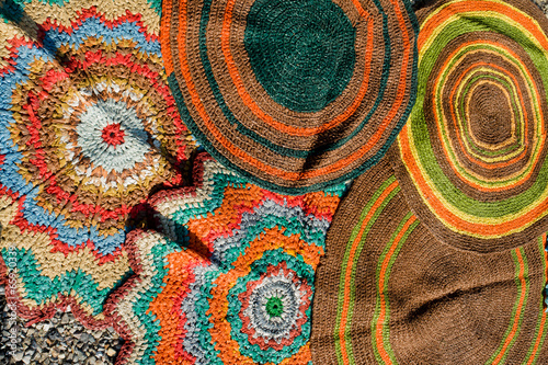 Handmade circular oriental carpets