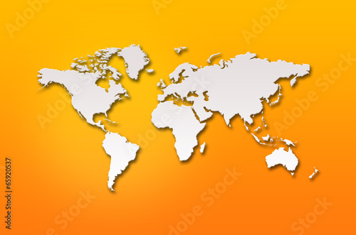 abstract 3d world map