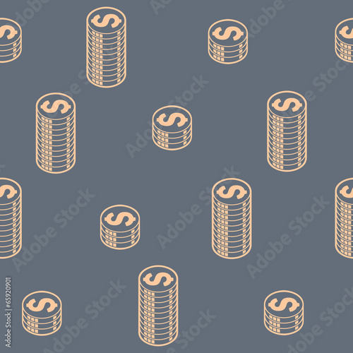 seamless background: money