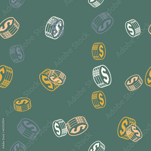 seamless background: money