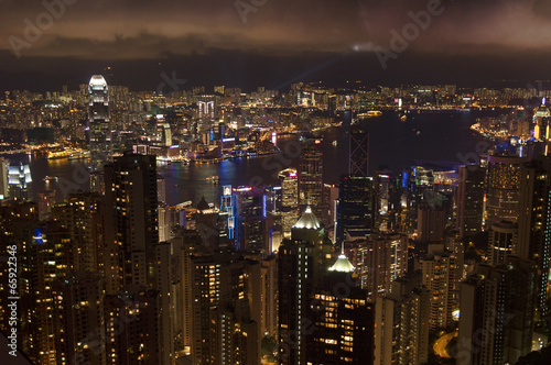 香港島ビクトリアピークからの夜景
