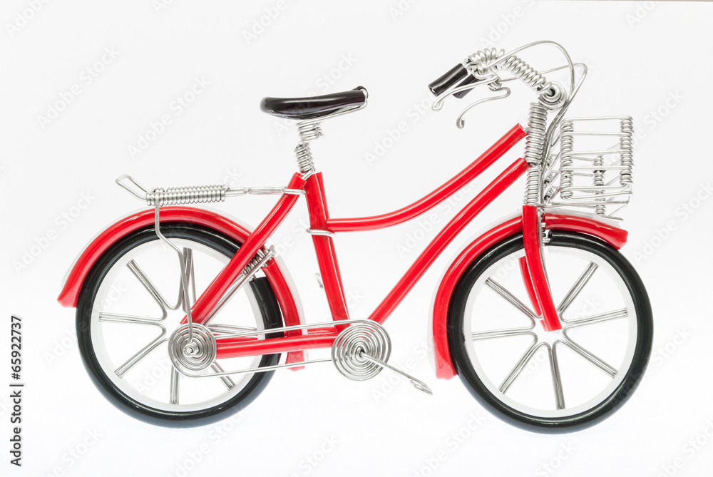 Obraz premium Red Handmade Bicycle Figure