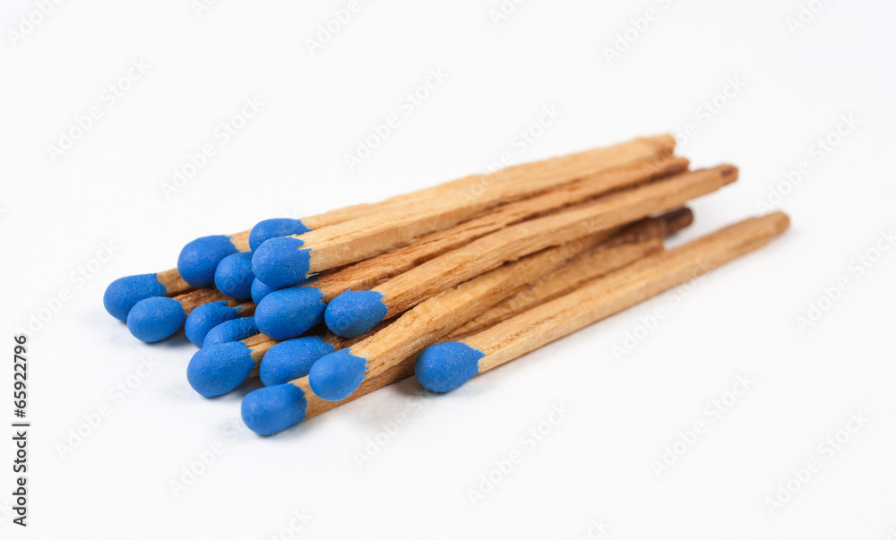Pile of Dark Blue Matchsticks Pile of Dark Blue Matchsticks