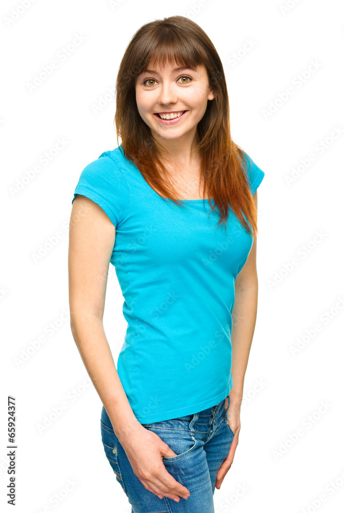 Portrait of a happy young woman Portrait of a happy young woman
