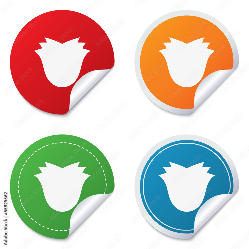 Flower sign icon. Rose symbol. Flower sign icon. Rose symbol.