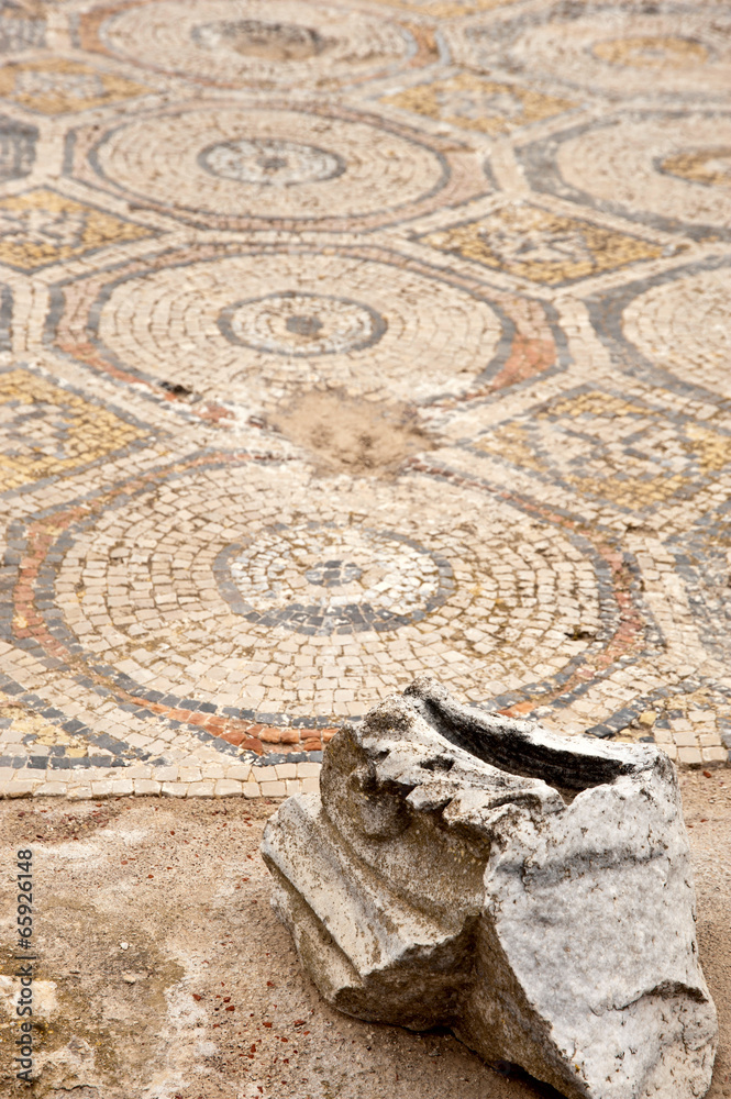 ancient mosaic in park Zippori.Israel.