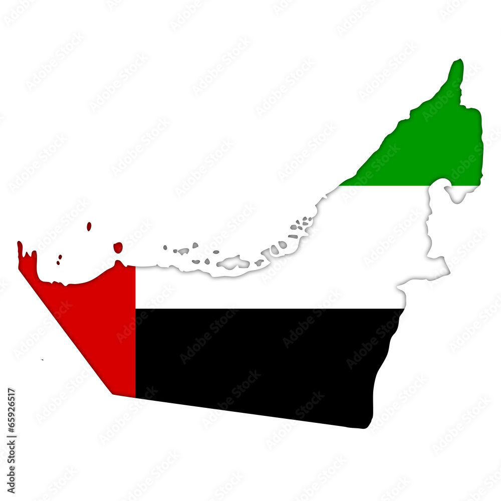 Фотография United Arab Emirates flag icon map