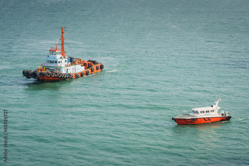 Schlepper Hafen Georgetown Penang Malaysia