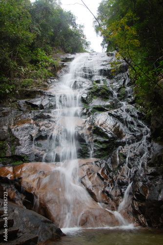 Waterfall near Wuyishan Mountain  Fujian province  China