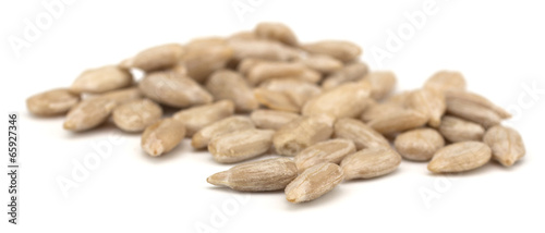 Obraz na plátně Sunflower seeds isolated on white background