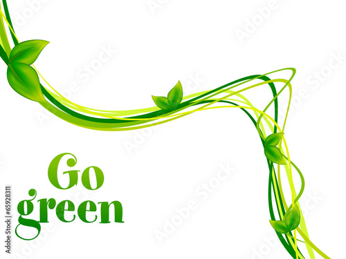 abstract go green background