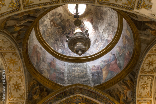 interiors of The Duomo, cathedral of Naples, campania, Italy