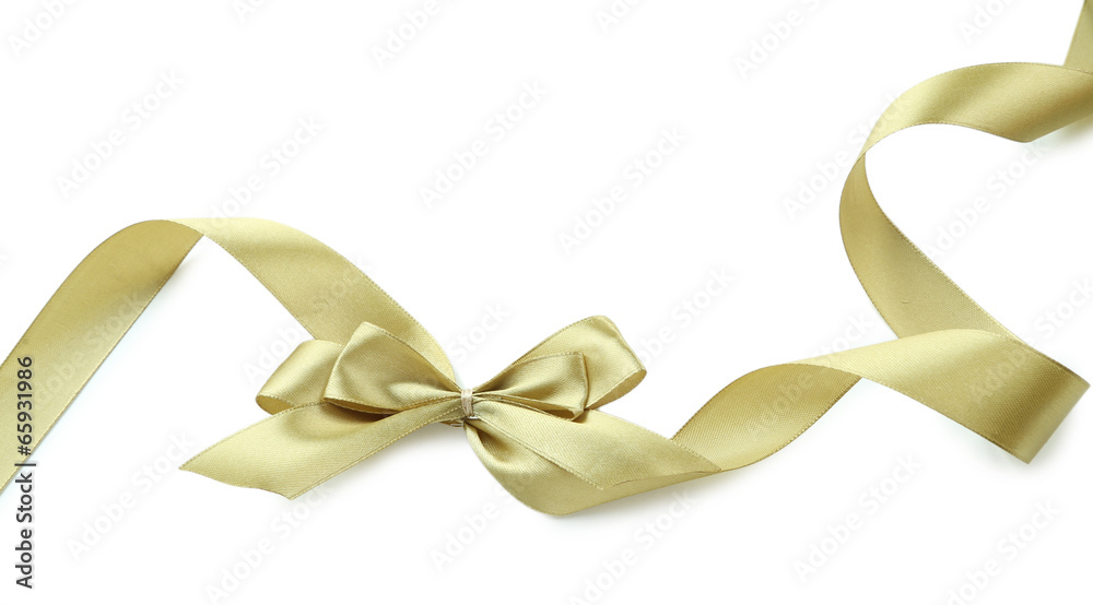 Color gift satin ribbon bow, isolated on white Color gift satin ribbon bow, isolated on white