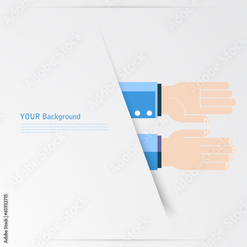 Business hands gestures design elements. isolated