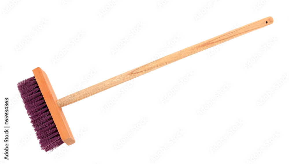 Colorful broom isolated on white Colorful broom isolated on white