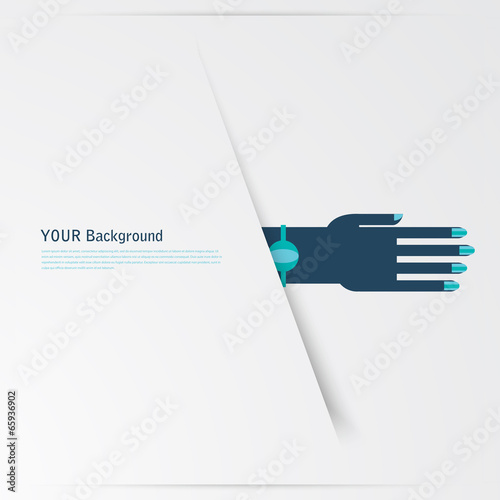 Business hands gestures design elements. isolated