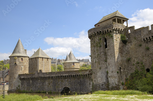 Obraz na płótnie Medieval castle. Fougeres, France w salonie