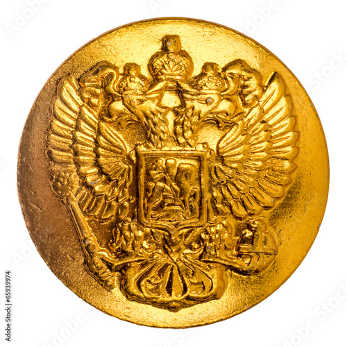 Double-headed eagle. Soat of arms of the Russian Federation. photo