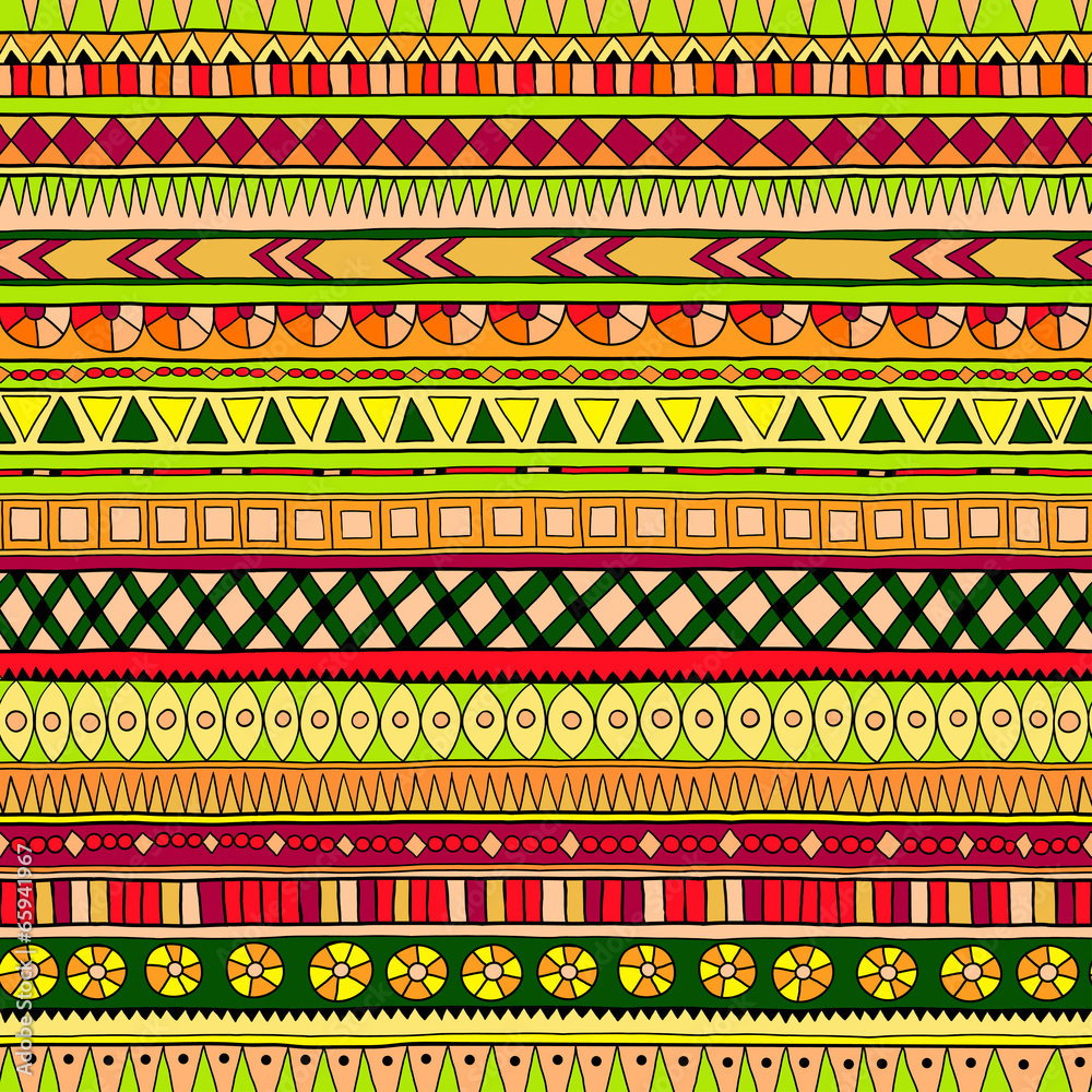 Original tribal doddle ethnic pattern.