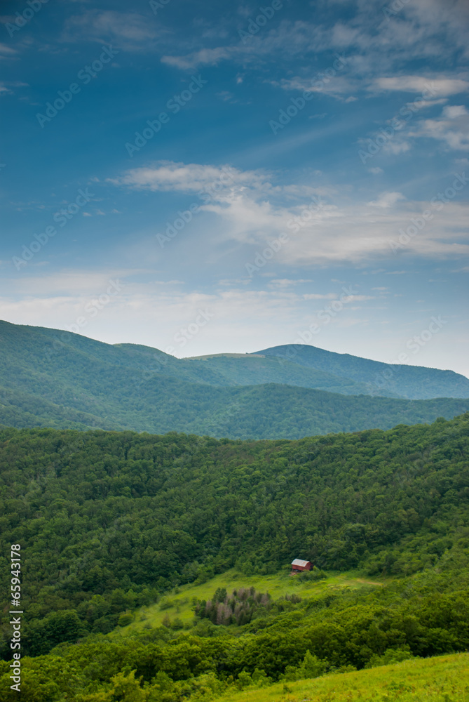 Distant View of the Overmountain Shelter