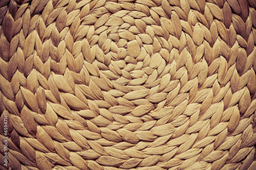 Wicker woven pattern for background or texture - obrazy, fototapety, plakaty 