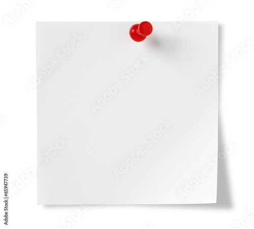 Post-it Note , Isolated on white with clipping path © sumire8