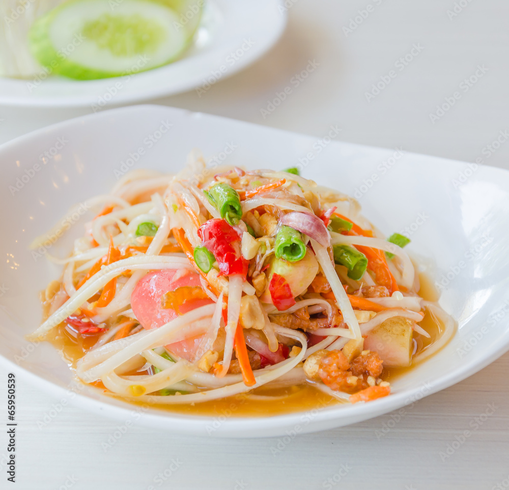 green papaya salad