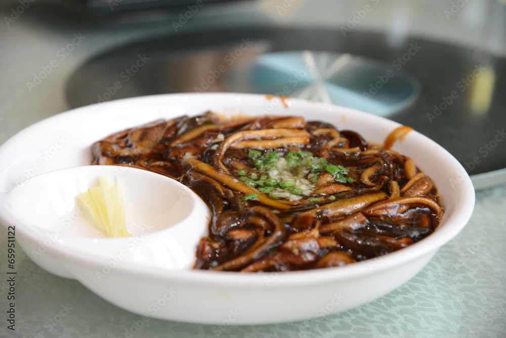 Sauteed Eel in Chinese Restaurant Sauteed Eel in Chinese Restaurant