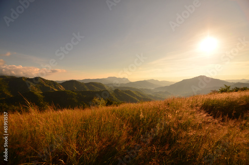 Grass Fields on Mountains © karinkamon