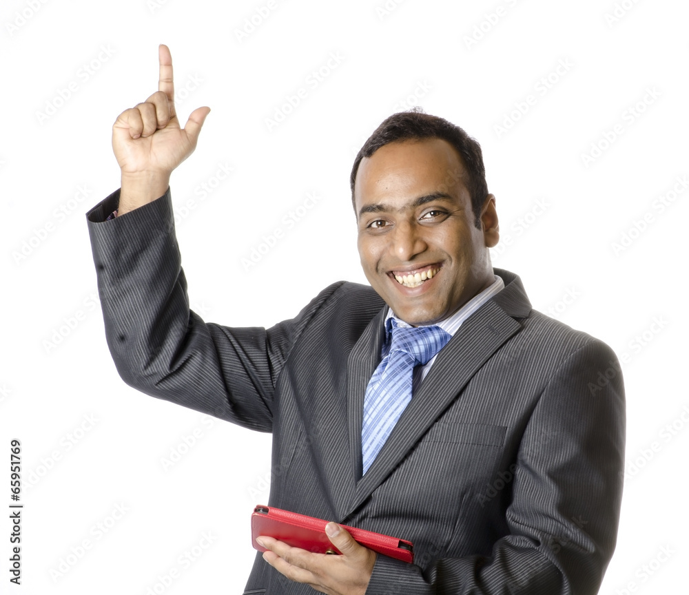 A handsome man business man is in happy mood A handsome man business man is in happy mood