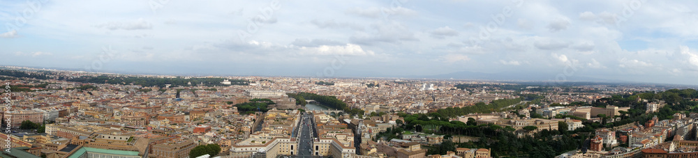 Panorama view of Rome