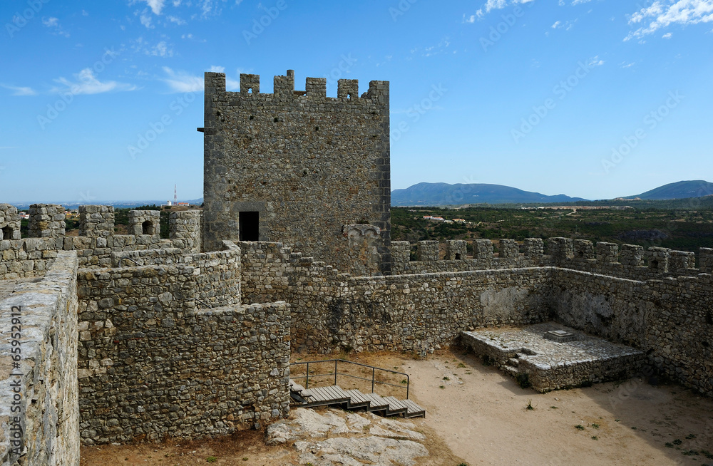 medieval castle Castelo dos Mouros, Sesimbra, Portugal