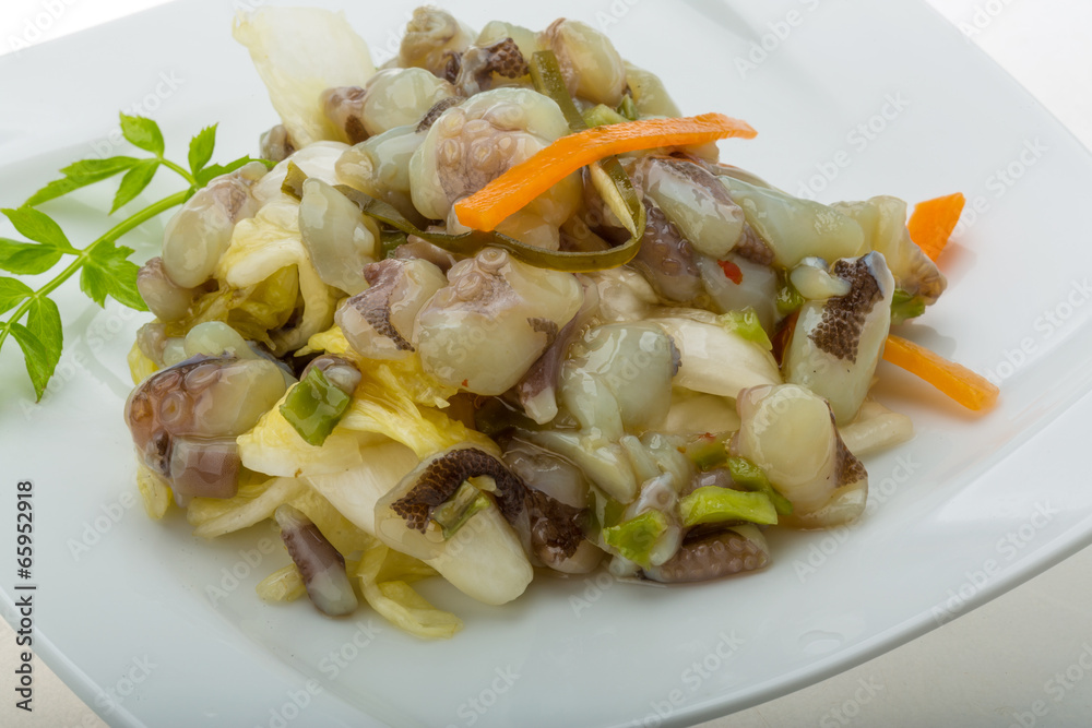Raw octopus salad Raw octopus salad