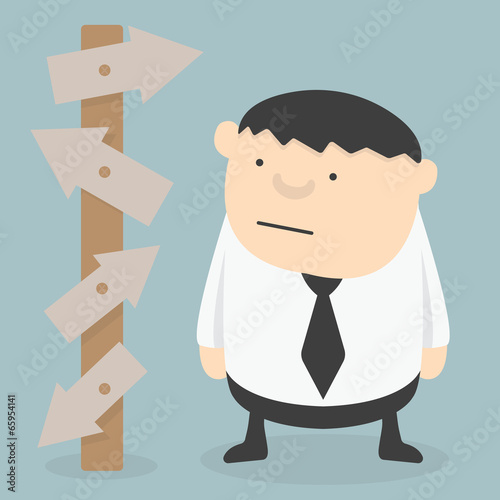 Businessman choice eps 10