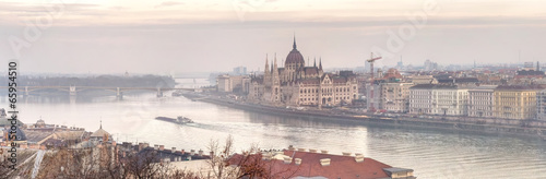 Panoramic view of city Budapest
