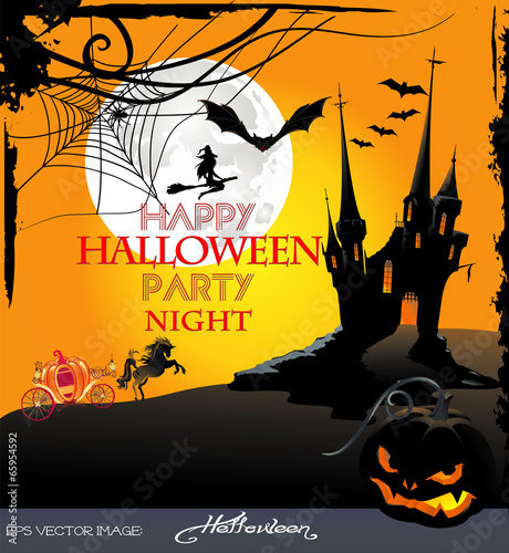 eps Vector image: Halloween Party night