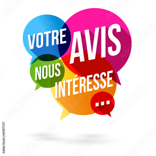 Votre avis nous intéresse - bulles