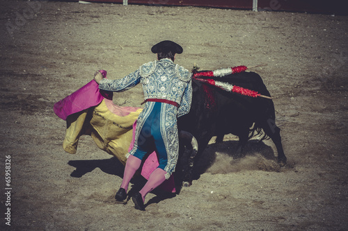 torero, bullfight, traditional Spanish party where a matador fig
