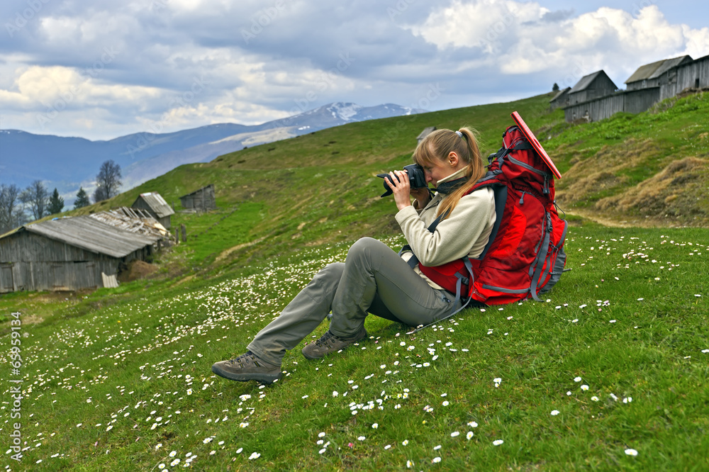 Naklejka premium Mountain