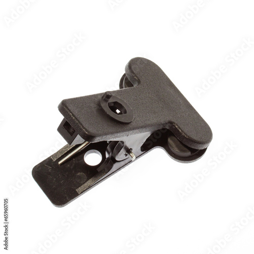 Black clip isolated on white background. © pixindy