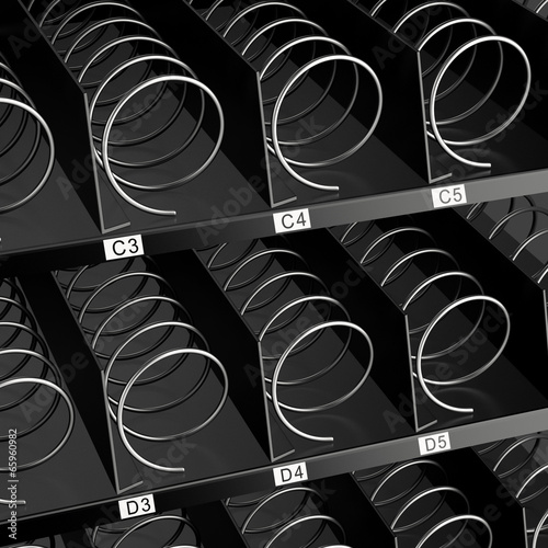 Plakat Black empty vending machine