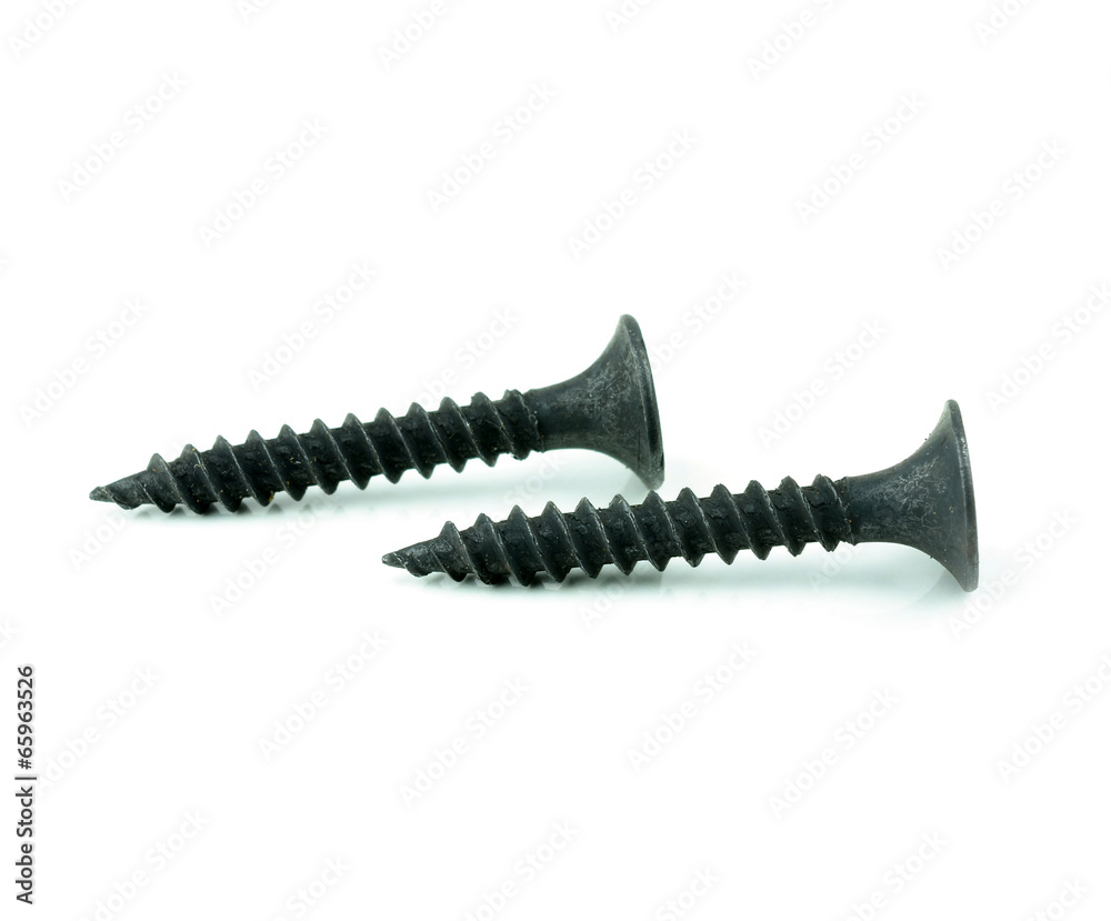 Screw isolated on white background Screw isolated on white background