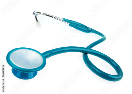 Stethoscope isolated on white background photo