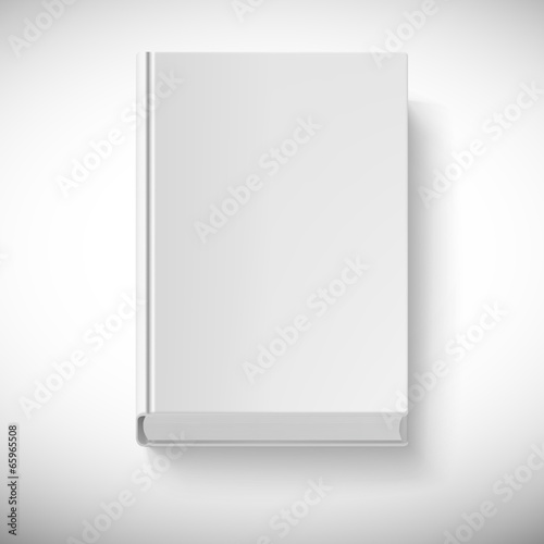 Blank book drawn in perspective.