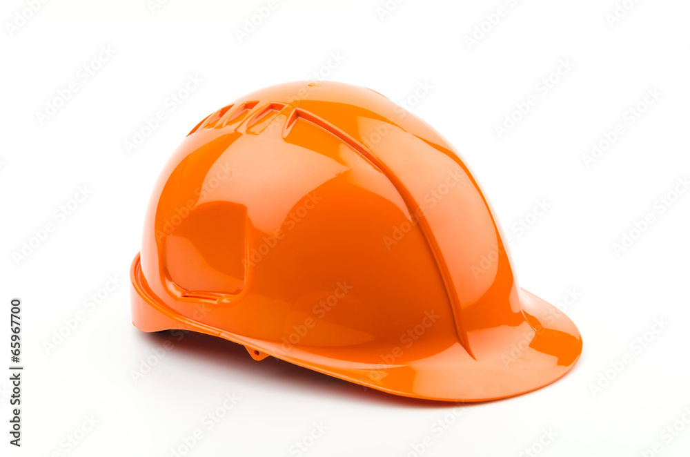 Isolated safety helmet hat