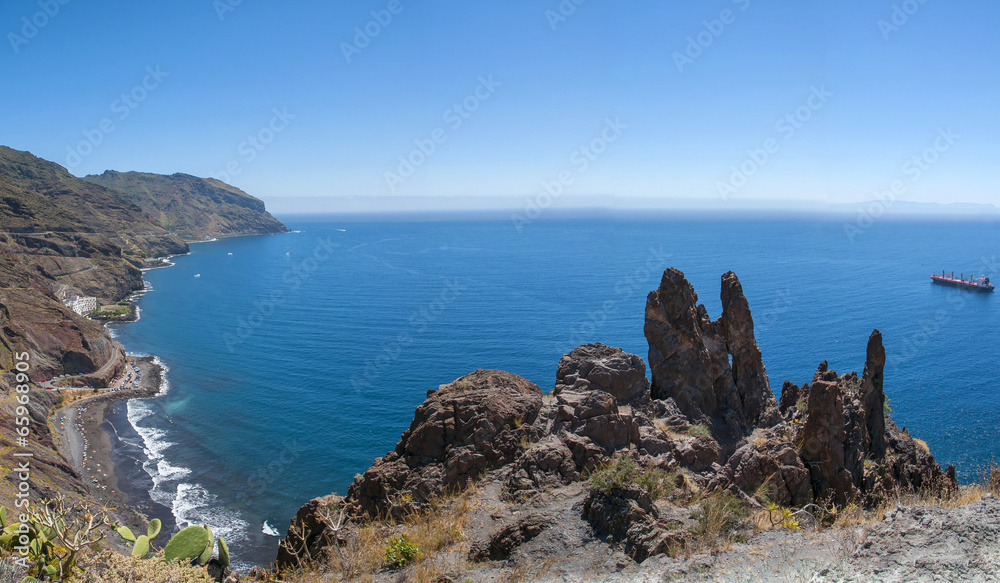 Beach near Las Teresitas, Tenerife, Canary Islands, Spain Beach near Las Teresitas, Tenerife, Canary Islands, Spain