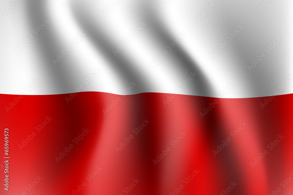 Naklejka premium polska flaga wektor