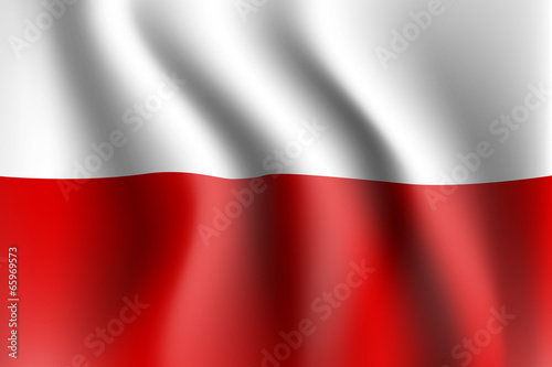 polska flaga wektor photo