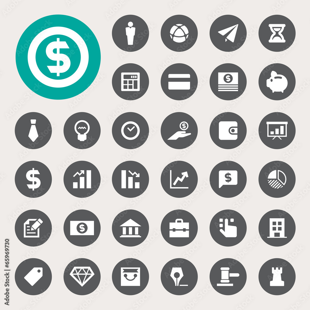 business and finance finance icon set business and finance finance icon set